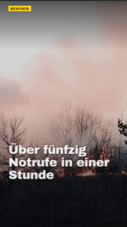 Erstes Bild der Ausgabe: Über fünfzig Notrufe in einer Stunde