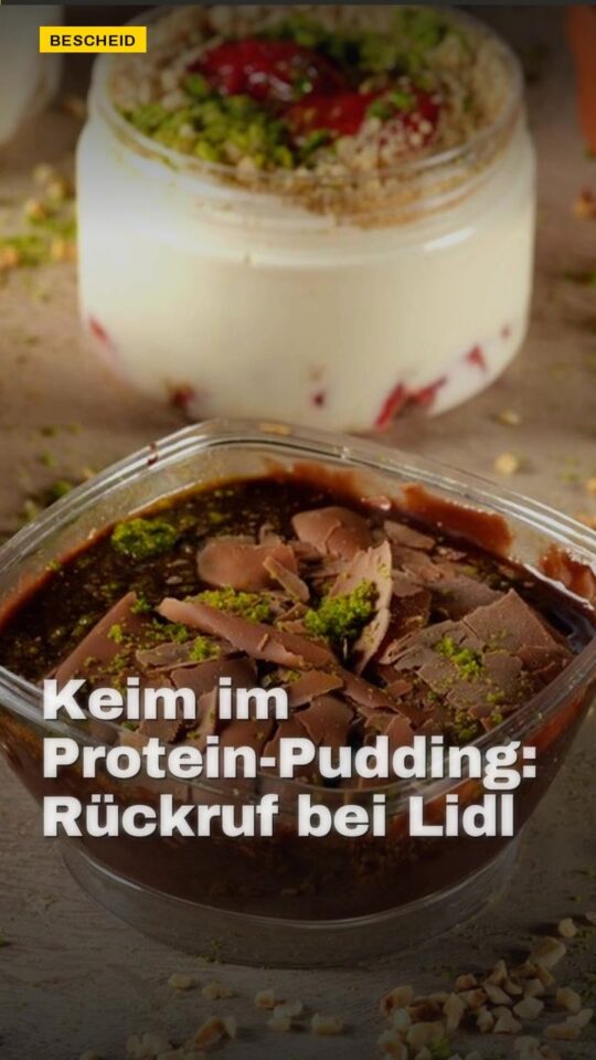 Erstes Bild der Ausgabe: Keim im Protein-Pudding: Rückruf bei Lidl