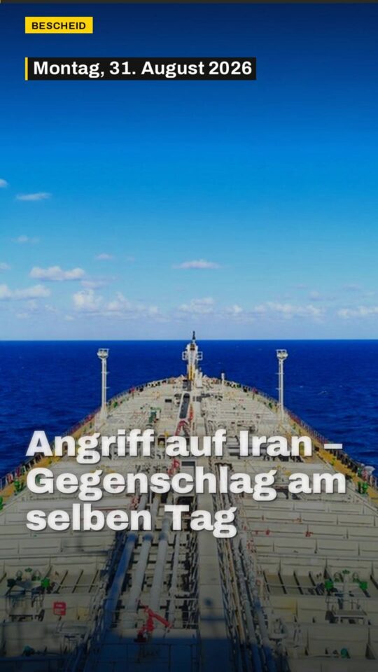Erstes Bild der Ausgabe: Angriff auf Iran – Gegenschlag am selben Tag