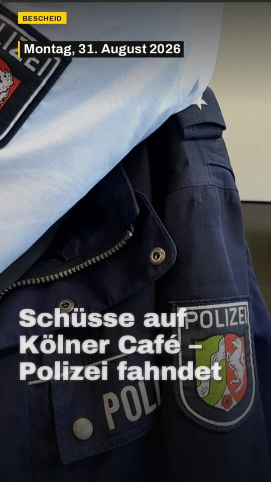 Erstes Bild der Ausgabe: Schüsse auf Kölner Café – Polizei fahndet