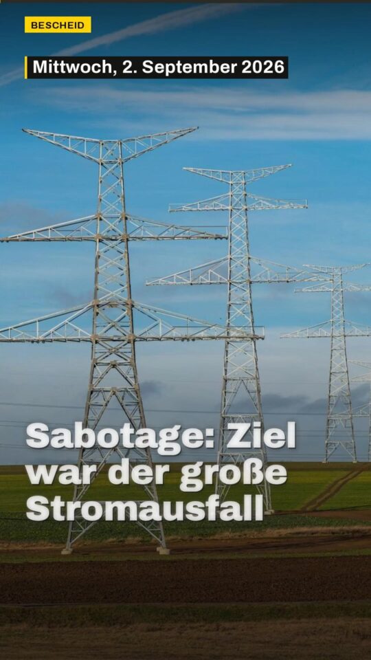Erstes Bild der Ausgabe: Sabotage: Ziel war der große Stromausfall