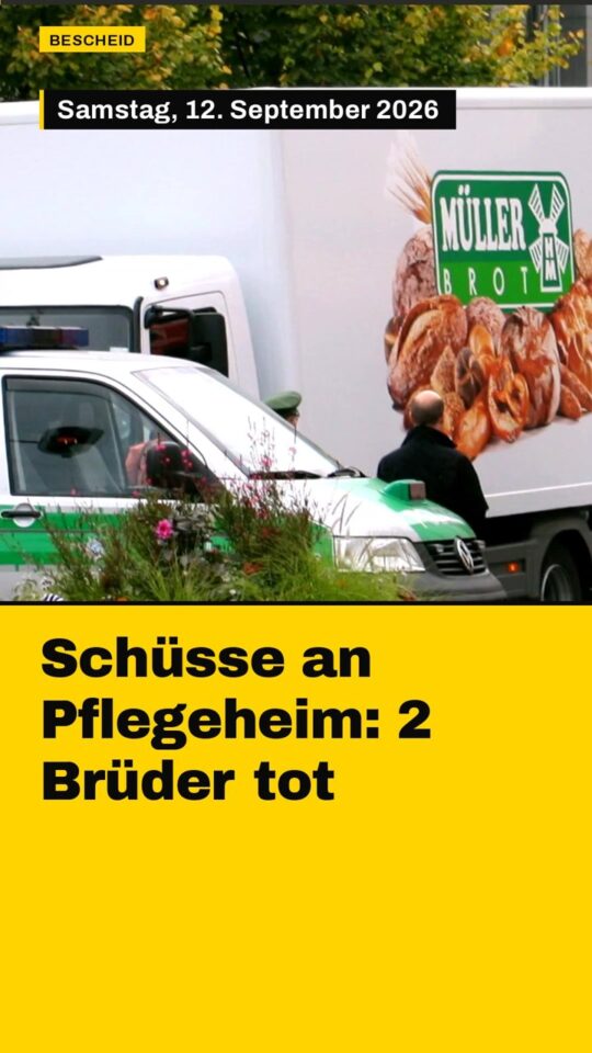 Erstes Bild der Ausgabe: Schüsse an Pflegeheim: 2 Brüder tot
