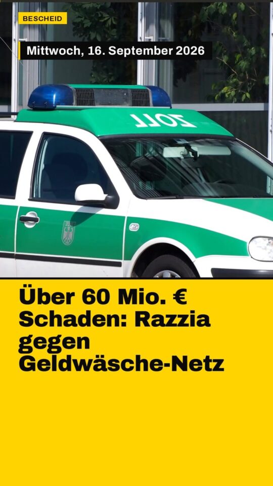 Erstes Bild der Ausgabe: Über 60 Mio. € Schaden: Razzia gegen Geldwäsche-Netz