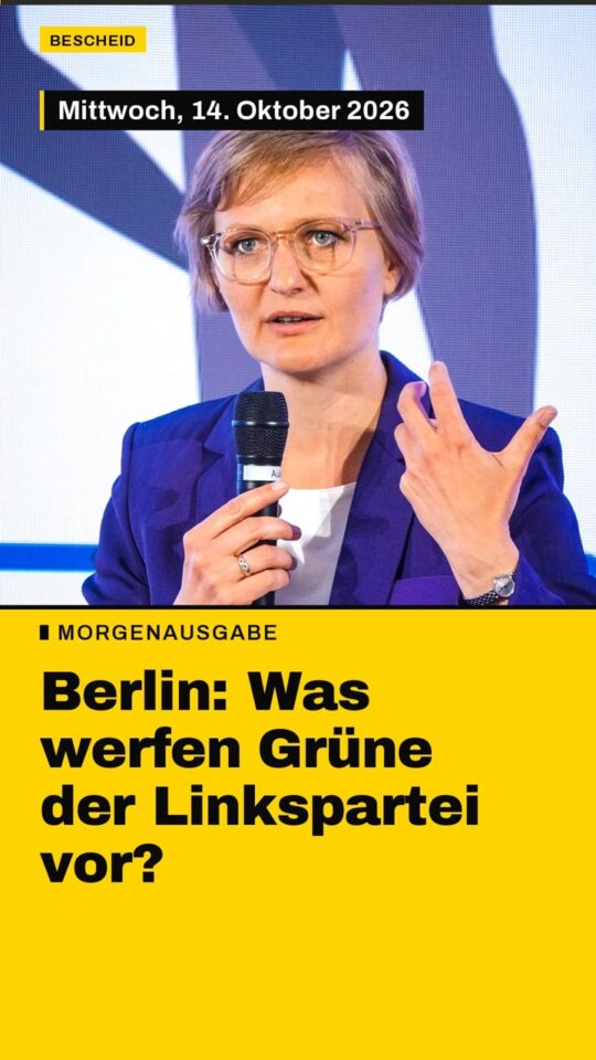 Erstes Bild der Ausgabe: Berlin: Was werfen Grüne der Linkspartei vor?