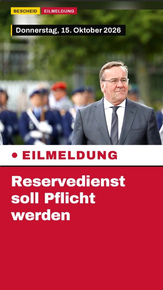 Erstes Bild der Ausgabe: Reservedienst soll Pflicht werden