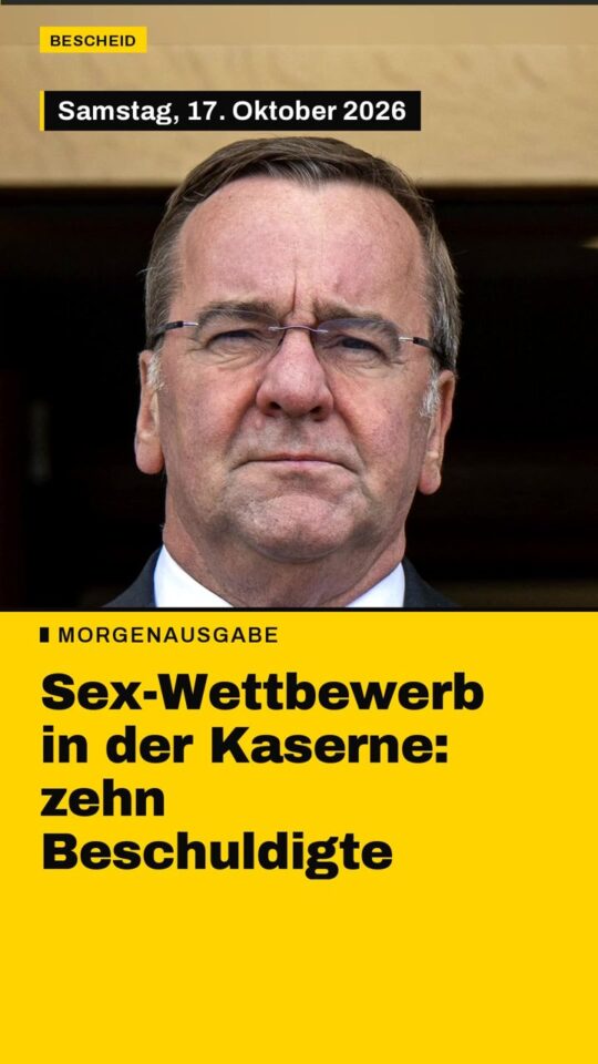 Erstes Bild der Ausgabe: Sex-Wettbewerb in der Kaserne: zehn Beschuldigte