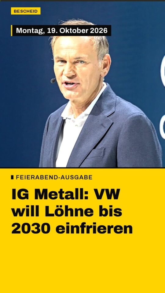 Erstes Bild der Ausgabe: IG Metall: VW will Löhne bis 2030 einfrieren
