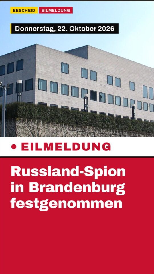 Erstes Bild der Ausgabe: Russland-Spion in Brandenburg festgenommen