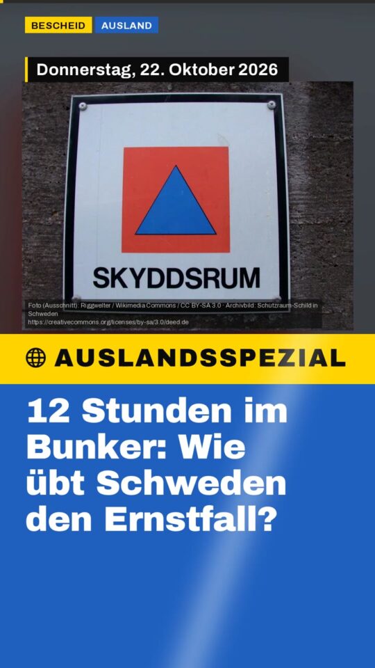 Erstes Bild der Ausgabe: 12 Stunden im Bunker: Wie übt Schweden den Ernstfall?