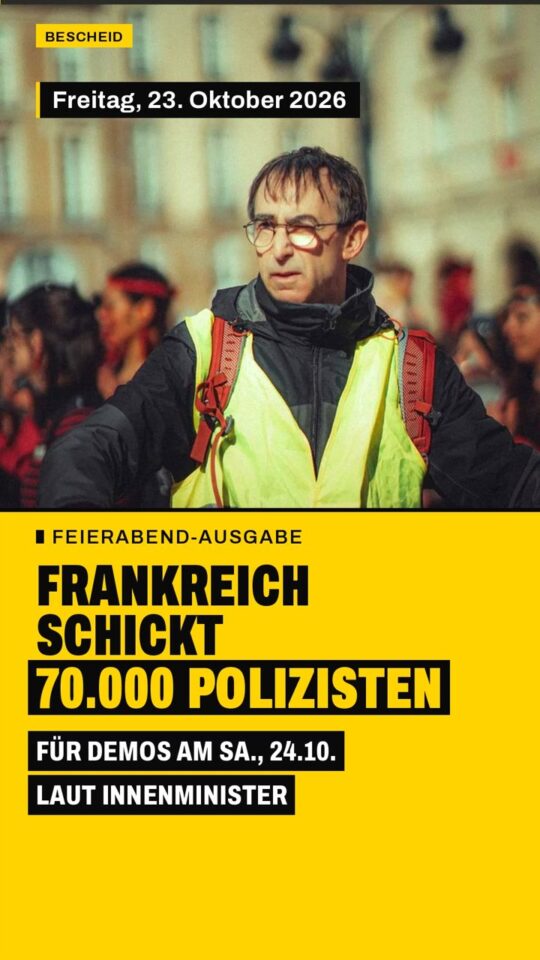Erstes Bild der Ausgabe: Wie viele Polizisten schickt Frankreich auf die Straße?