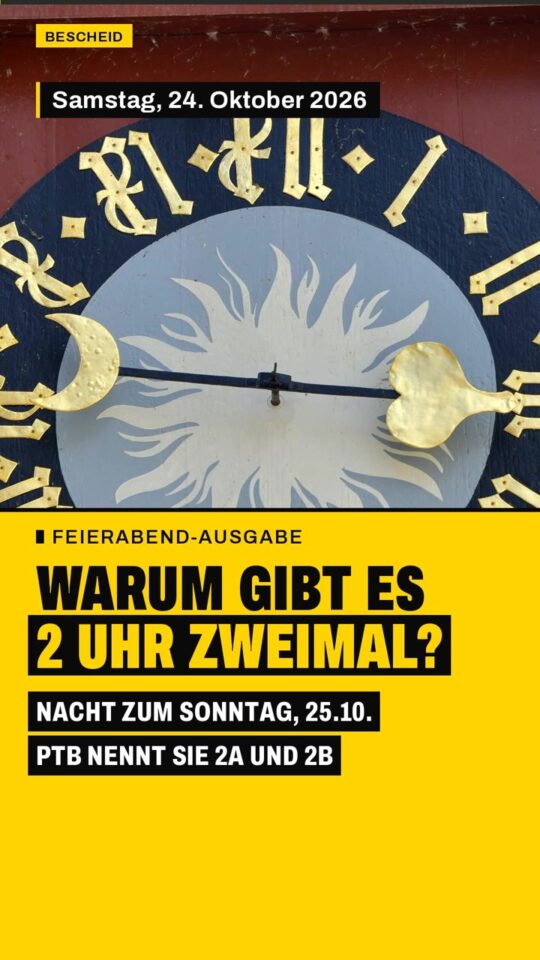 Erstes Bild der Ausgabe: Warum gibt es heute Nacht 2 Uhr zweimal?